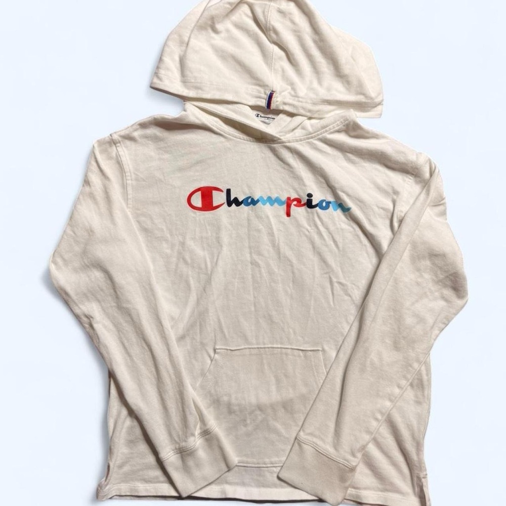Champion Lightweight White Hoodie